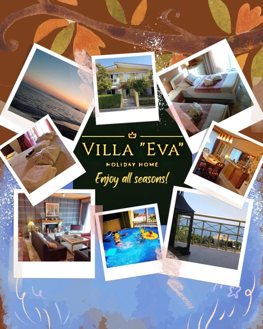 Villa "Eva" - Entire Beachfront Holiday Home - 4S Ajía Marína Kültér fotó